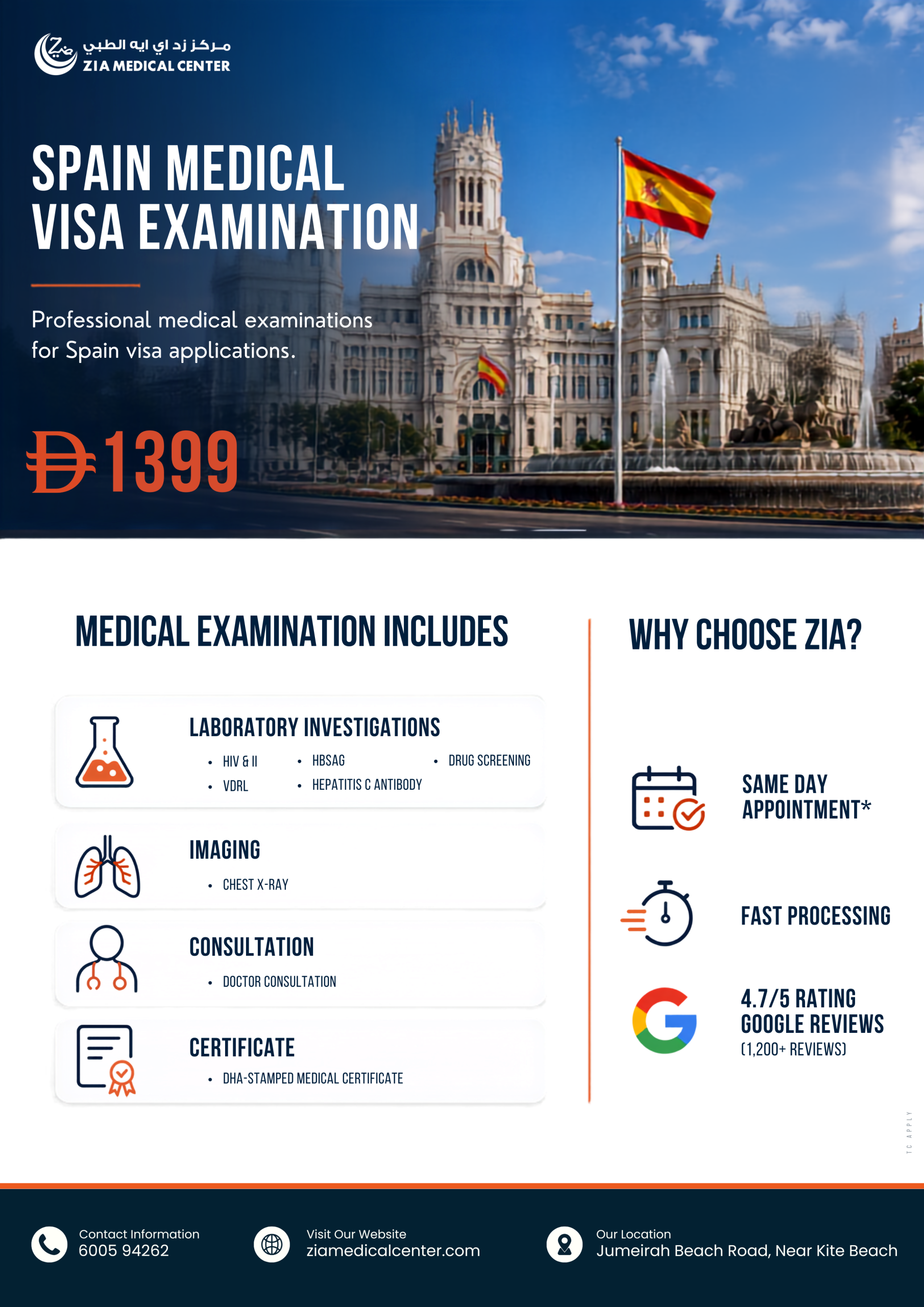 Medical-Test-for-Spain-Visa