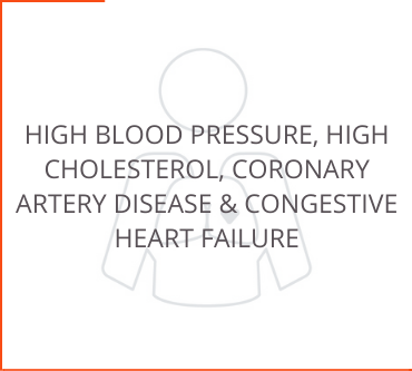High Blood Pressure, High Cholesterol, Coronary Artery Disease & Congestive Heart Failure